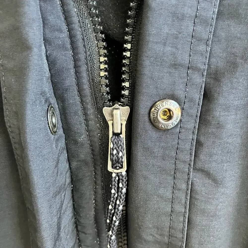 The North Face Men's Dark Jacket Hoodie Vintage Large